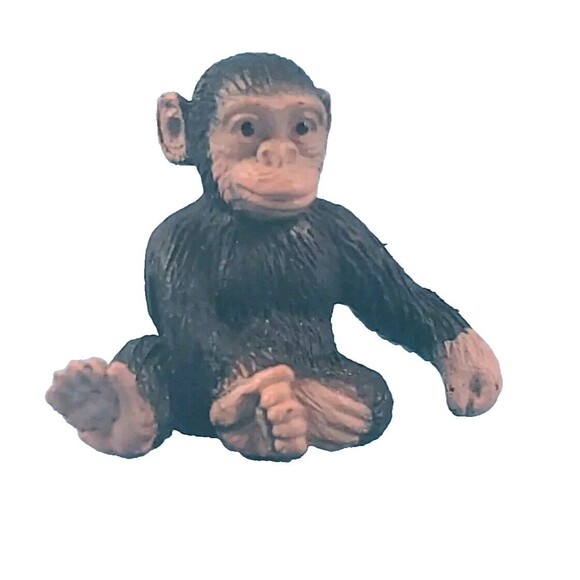 Safari Ltd Alligstor, Gorilla & Chimpanzee Small Animal Figures 1.5" Set Of 3 - Picture 7 of 16